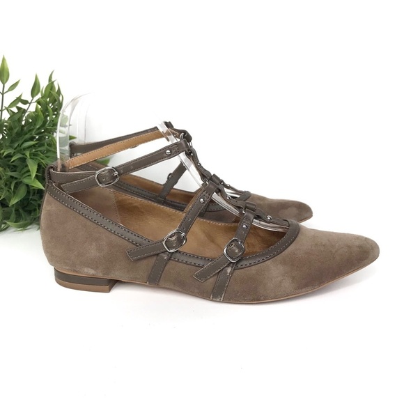 ANTHRO CORSO COMO Mince Caged Suede Ballet Flat 7 - Picture 2 of 9